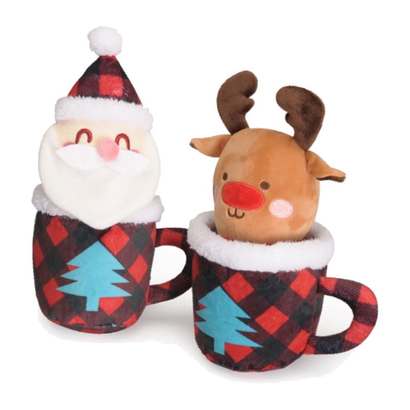 CAMON XMAS GIOCO CANE TAZZA NATALIZIA 25CM