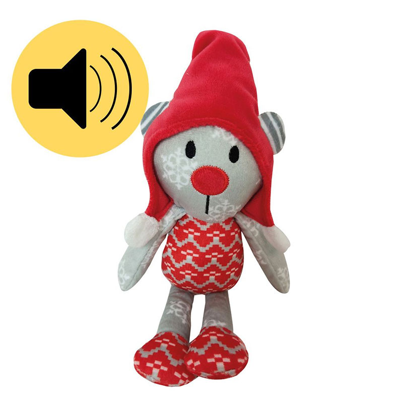 CROCI XMAS GIOCO CANE TARTAN BEAR 24CM