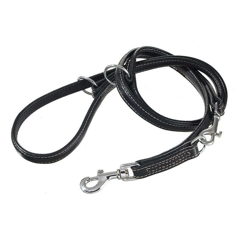 Camon guinzaglio pelle nero london mm20x2000 