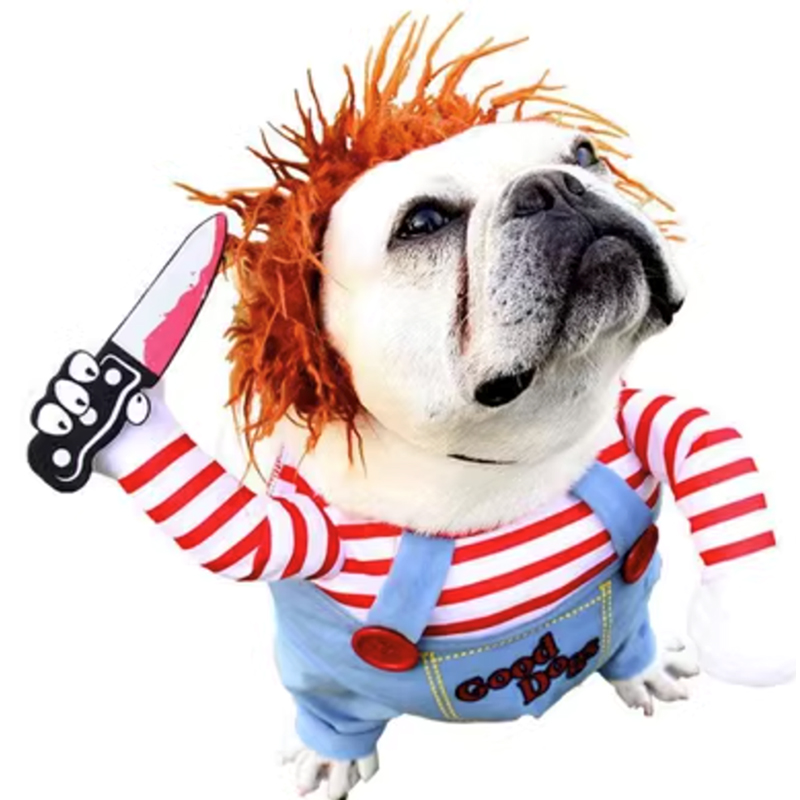 Dog&Cat Pet Dress Carnevale Chucky Bambola