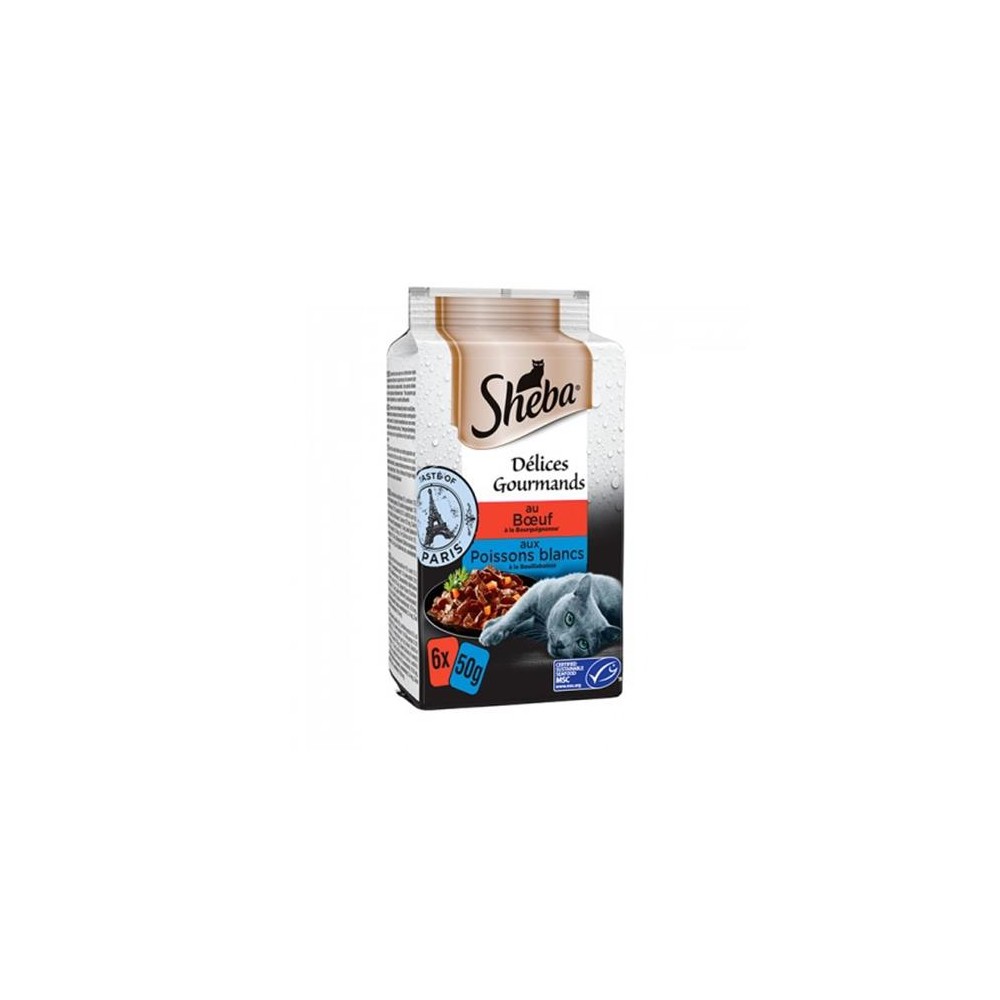 SHEBA DELICES DU JOUR 6X50G